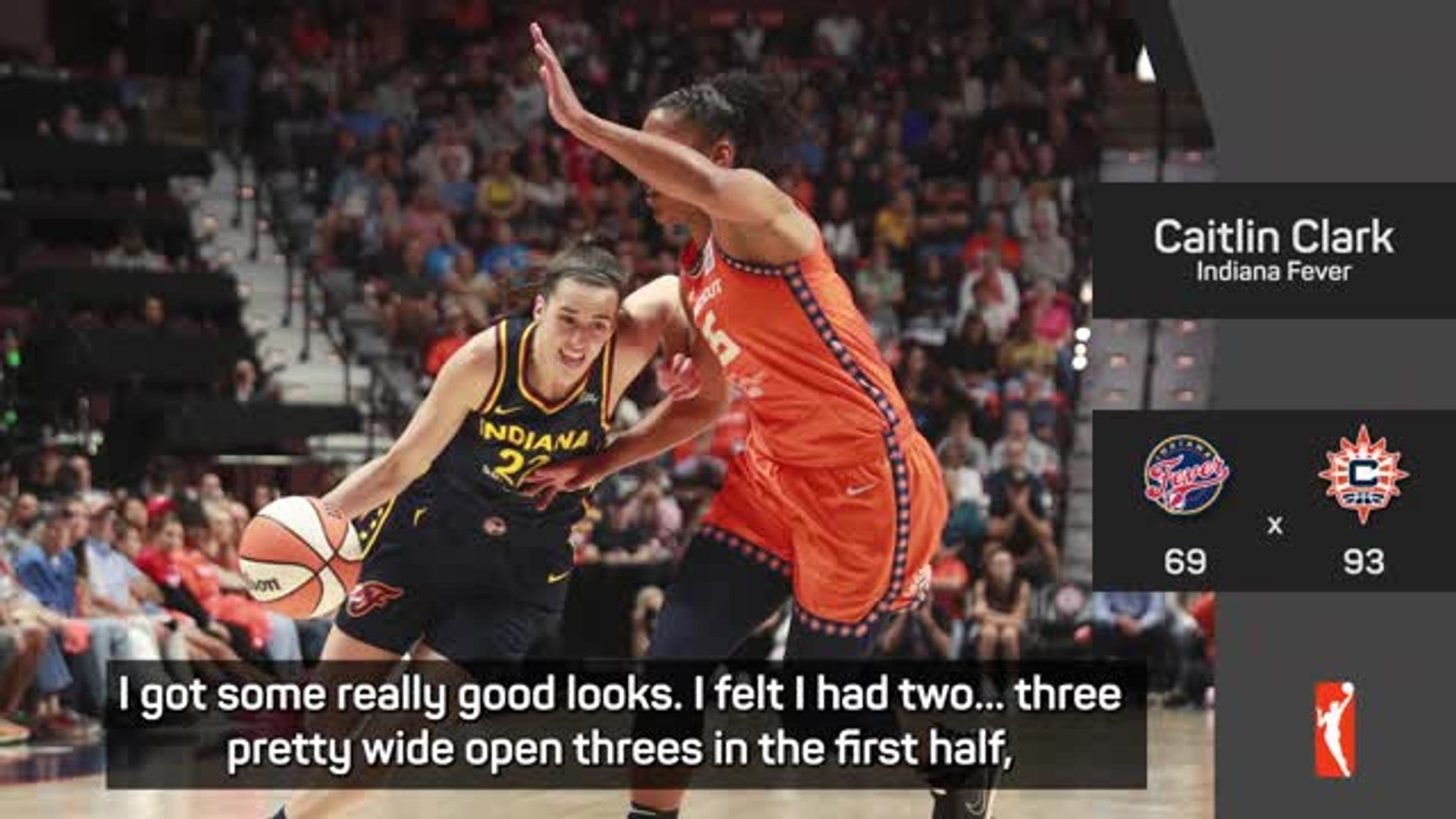 ⁣Eye injury didn't affect Clark on WNBA playoff debut