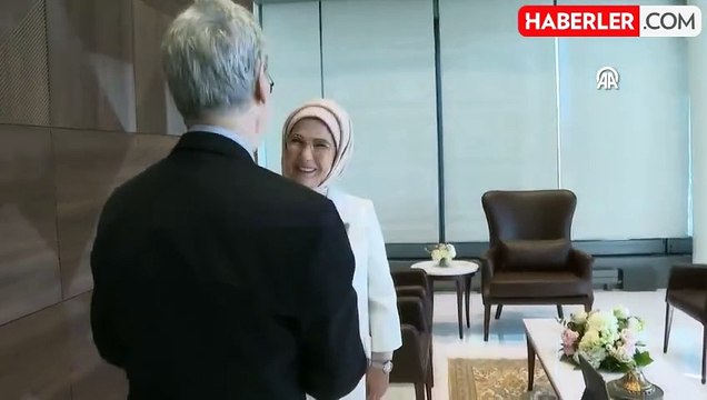 Emine Erdoğan, Jeffrey Sachs ile Sıfır Atık Projesini görüştü