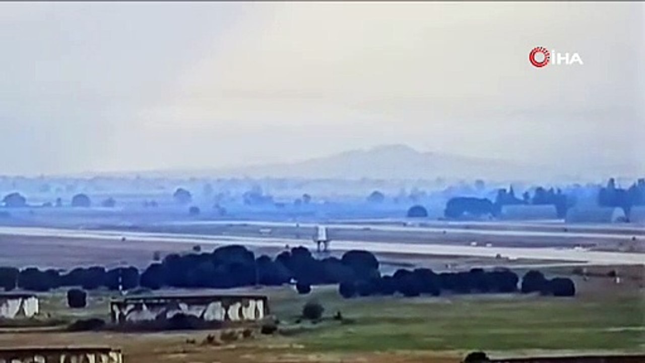 Bursa'da yaşanan uçak kazasının görüntüsü