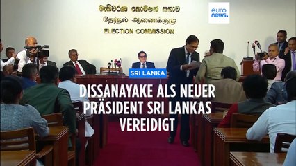Dissanayake als neuer Präsident Sri Lankas vereidigt