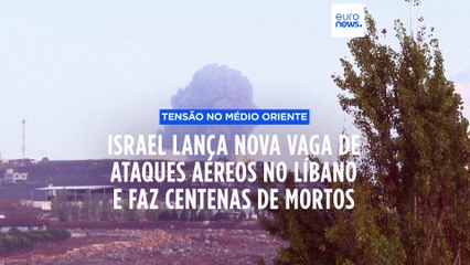 Israel lança nova vaga de ataques no Líbano e faz 182 mortos