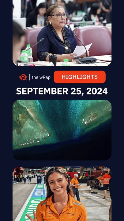 Today's headlines: Sara Duterte, Scarborough shoal, Bianca Bustamante | The wRap | September 25, 2024
