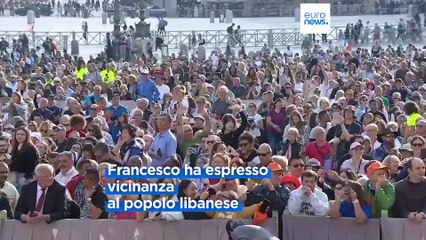 Libano, Papa Francesco: "Si faccia ogni sforzo per fermare l'escalation"