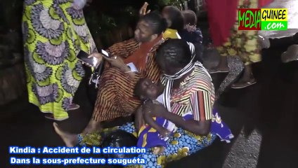 KINDIA :   ACCIDENT A SOUGUETA 3FEMMES BLESSÉS ET PAS DE PERTE EN VIE HUMAINE