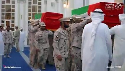 Funeral prayers for soldiers who died on duty