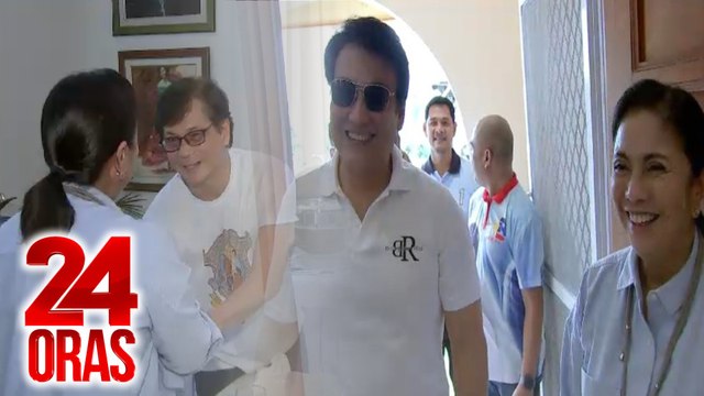 Sen. Revilla at Sec. Abalos, nagsalita tungkol sa kanilang pagbisita kay dating VP Robredo | 24 Oras