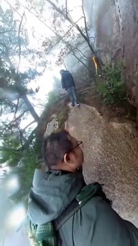 Il se rappellera longtemps de sa journée en montagne