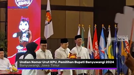 Undian Nomor Urut KPU, Ipuk - Muji Dapat Nomor Urut 1 Sedangkan Ali - Ali Dapat Nomor Urut 2 Ini Pesan yang Disampakan Kedua Paslon
