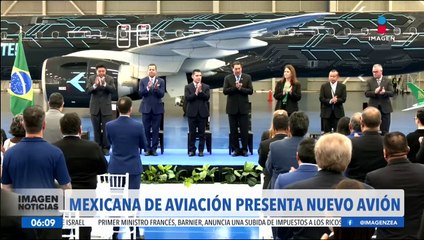 Mexicana de Aviación presenta nuevo avión