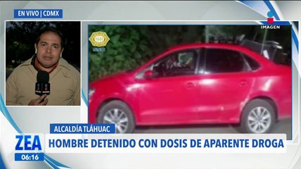 Detienen a presunto distribuidor de droga en la alcaldía Tláhuac