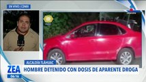 Detienen a presunto distribuidor de droga en la alcaldía Tláhuac