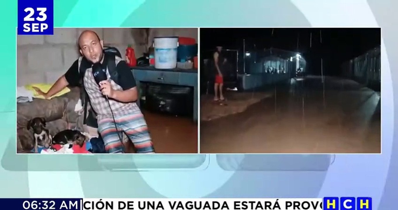 Anegados diversos sectores de Olancho debido a fuertes lluvias