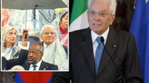 Mattarella: «Pioggia porta fortuna e ne abbiamo presa quel 26 luglio», le immagini inedite con l'impermeabile a Parigi