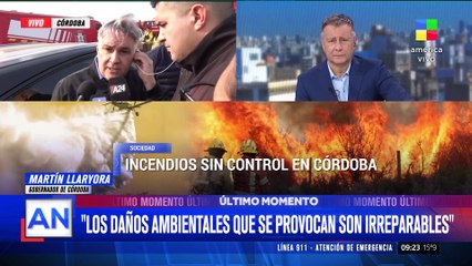Dramáticos incendios: habló Martín Llayora, gobernador de Córdoba
