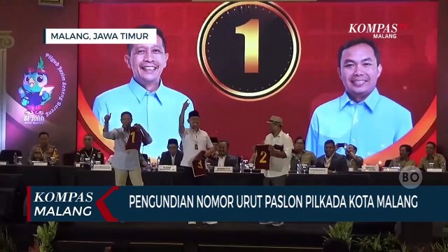 Simak! Ini Nomor Urut Paslon di Pilwali Kota Malang