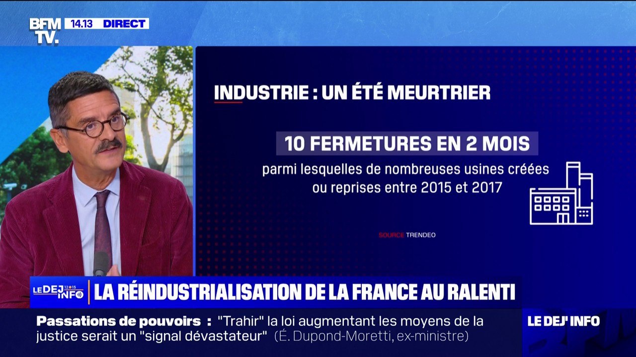 Réindustrialisation: l'écart entre les ouvertures et les fermetures d'usines se resserrent