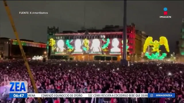 Juan Gabriel en el Zócalo CDMX: Acuden miles a proyección de Mis 40 en Bellas Artes
