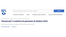 CEDOLINO PENSIONE OTTOBRE 2024: Pagamenti INPS, Trattenute e Conguagli