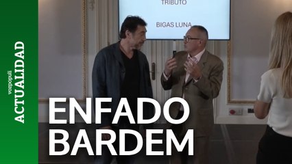 El enfado de Bardem en un homenaje a Bigas Luna: "una encerrona"