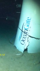 Les premières images de l'épave du sous-marin Titan ont été rendues publiques