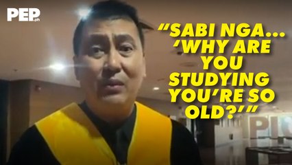 Mark Lapid sinabihan ng "ang tanda-tanda mo na, nag-aaral ka pa!" | PEP Interviews