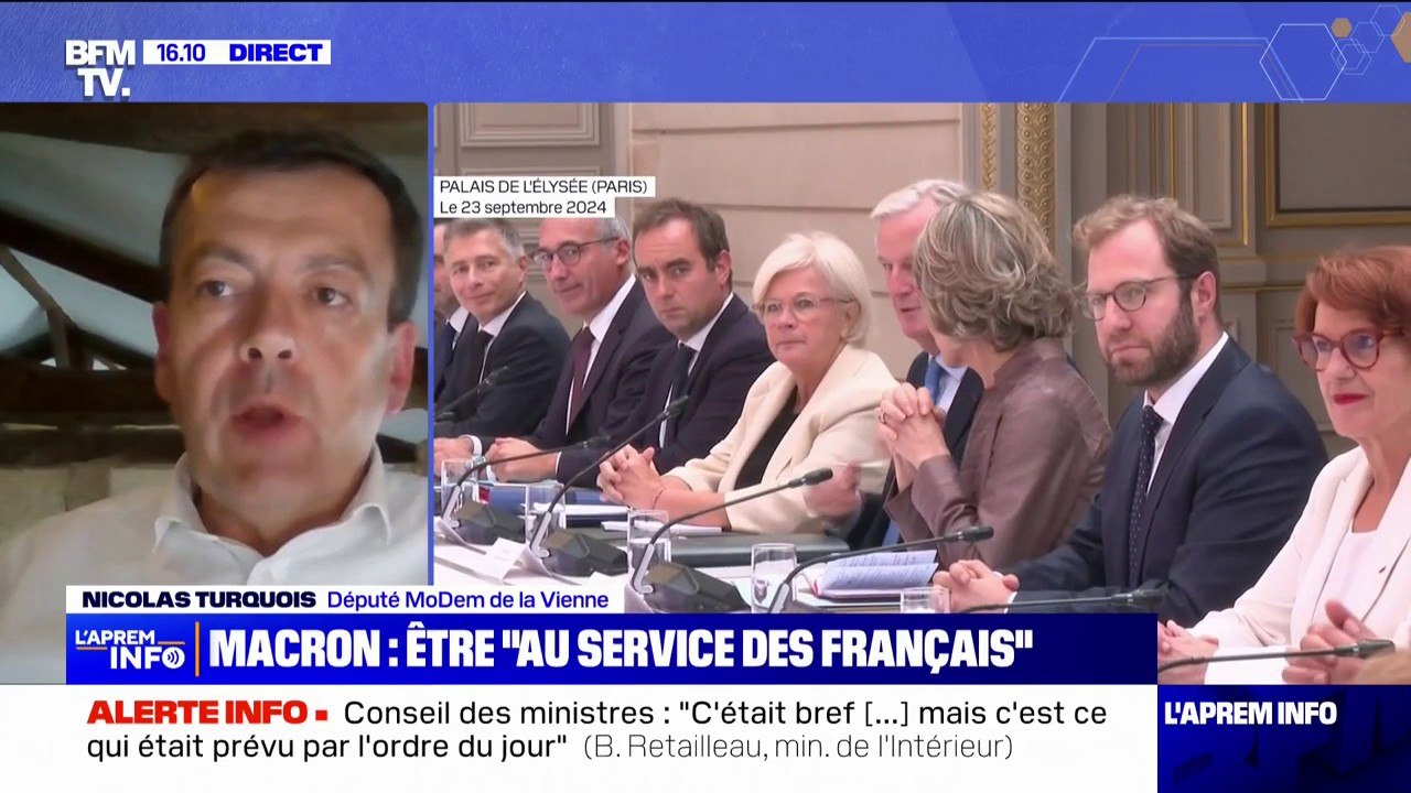 Nicolas Turquois (Modem) sur le nouveau gouvernement: "Il reste des réticences"