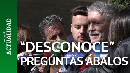 Marlaska "desconoce" las preguntas de Ábalos y reitera la "legalidad" de Interior en la Covid