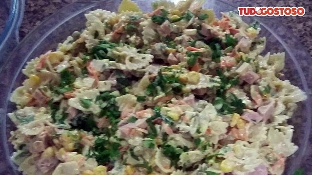 Macarrão gelado delicioso