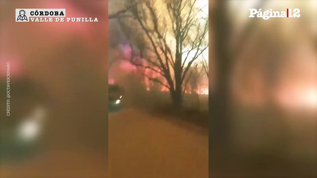 Incendios en Córdoba: El trabajo de bomberos en Villa de Punilla