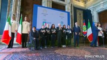 Il presidente Mattarella premia i medagliati di Parigi 2024 e i quarti classificati