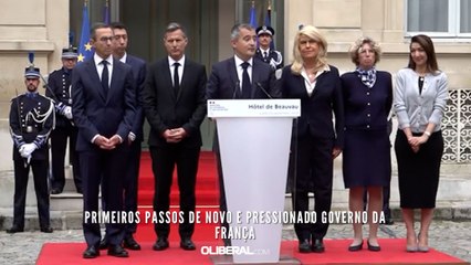 Primeiros passos de novo e pressionado governo da França