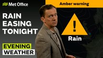 Met Office Evening Weather Forecast 23/09/24 - Heavy rain easing through the night