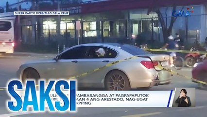 Na-hulicam na pambabangga at pagpapaputok ng baril kung saan 4 ang arestado, nag-ugat umano sa carnapping | Saksi