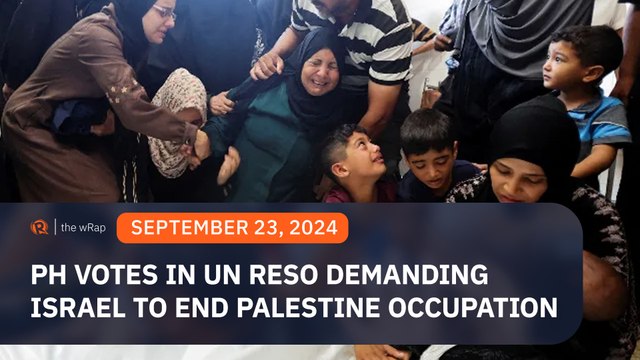 PH votes in favor of UN resolution demanding Israel to end Palestine occupation