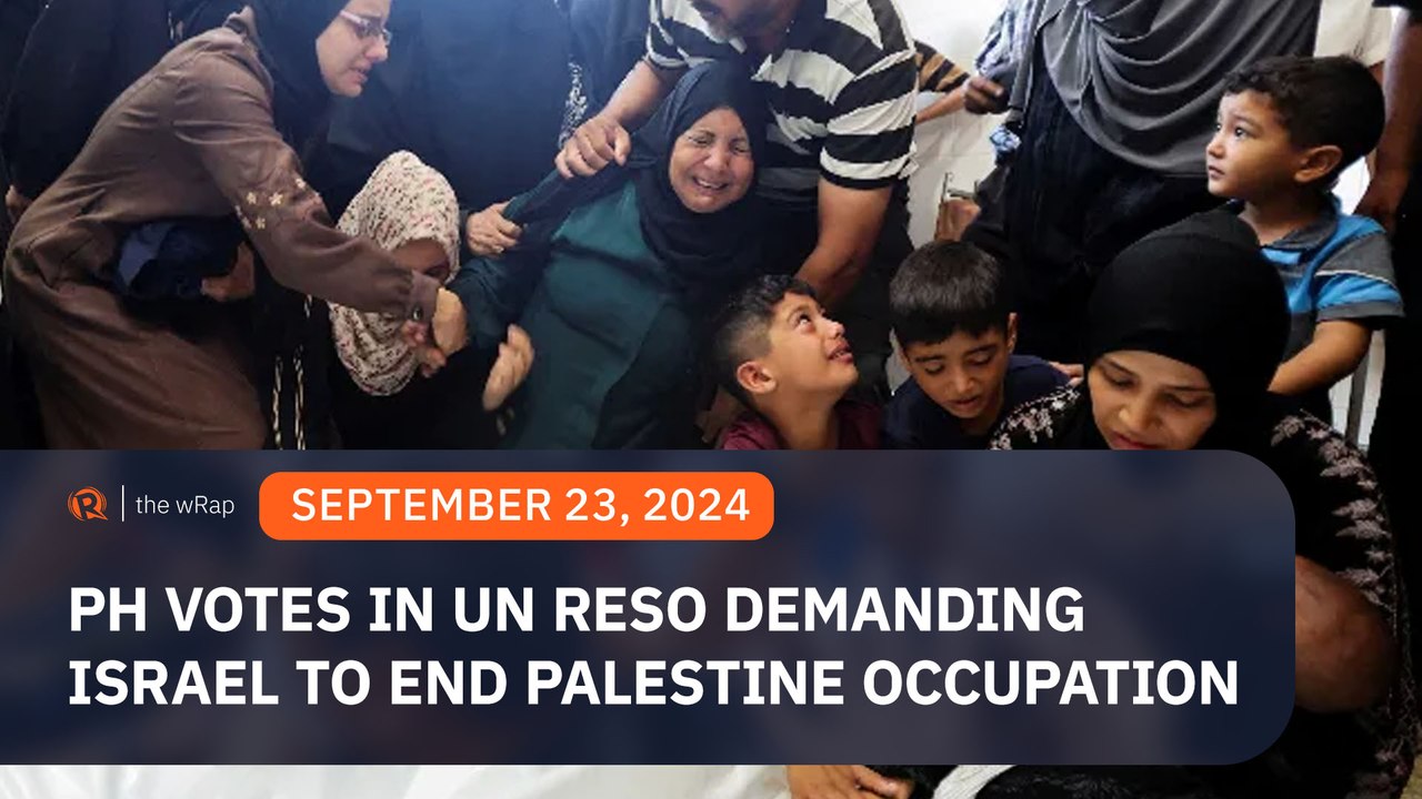 PH votes in favor of UN resolution demanding Is...