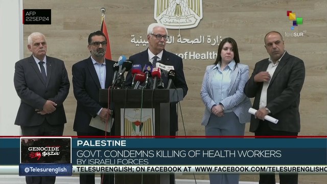 Palestine condemns killing of health personnel in Israeli attack