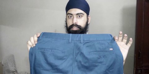 Myntra #Arrow #Trouser Men Blue Printed Review. #EROS