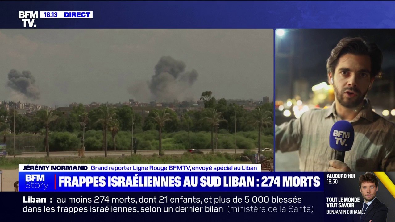 Liban: au moins 274 morts après de nouveaux bombardements israéliens sur le sud du pays