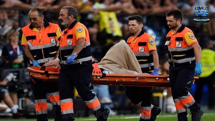 Goalkeeper Ter Stegen leaves Barcelona match on a stretcher after serious knee injury