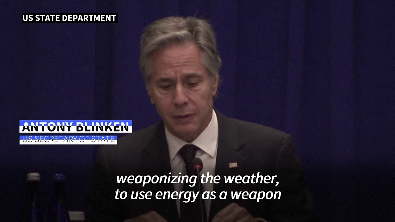 Putin 'weaponizing winter' in Ukraine war, says Blinken