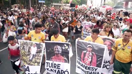 Miles de personas marchan por la Justicia Climática en Sao Paulo