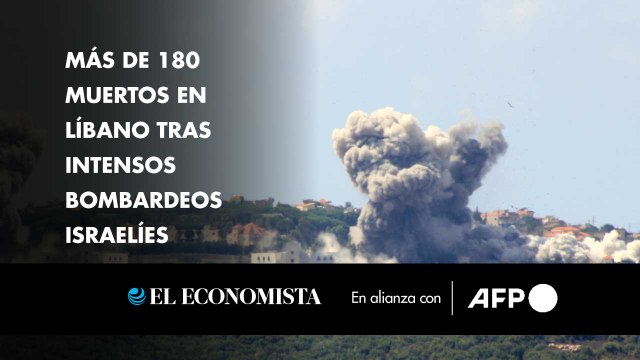 Más de 180 muertos en Líbano tras intensos bombardeos israelíes