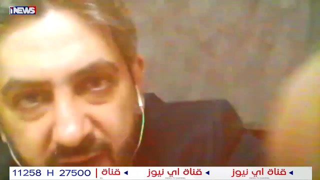 اصابة ضيف برنامج حبر سياسي رئيس تحرير شبكة مرايا الدولية فادي بودية خلال وجوده مباشرة على الهواء في لبنان