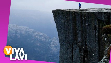 Excursionista cae en acantilado y queda grabado