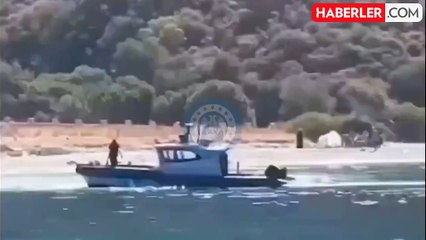 Hadsiz Yunan sınırı iyice aştı! Elini kolunu sallayarak ayak bastıkları yer Türk toprağı