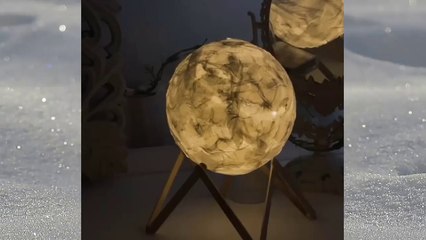 DIY  floating moon lamp light