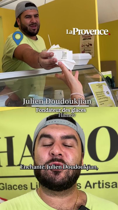 Créateur de Hamov, Julien Doudoukdjian est à la Foire de Marseille pour présenter ses glaces libanaises