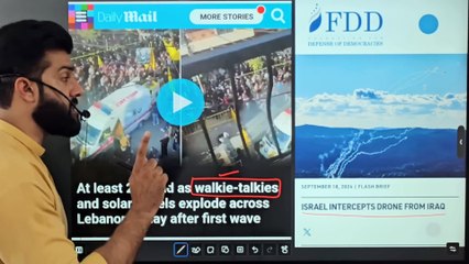 Hezboll@h drone strike on Isr@el- Walkie Talkie _ Solar Panel explosions in Lebnon - Tariq Pathan