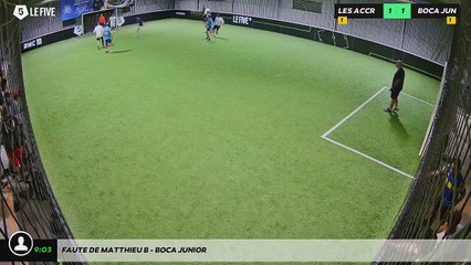 Faute de Matthieu B - BOCA JUNIOR
