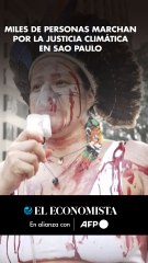Miles de personas marchan por la Justicia Climática en Sao Paulo
